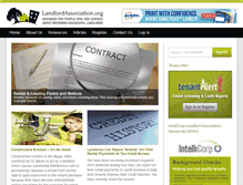 Tablet Screenshot of landlordassociation.org